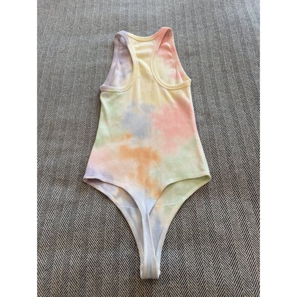 Abercrombie & Fitch XS Soft Ribbed Tie-Dye Bodysuit With Snap Closure - Picture 5 of 8